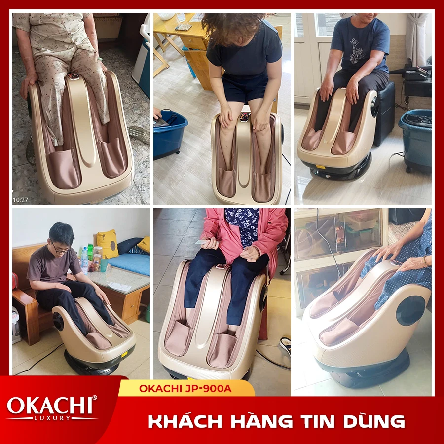 Máy massage chân và bắp chân OKACHI JP-900A (cao cấp)