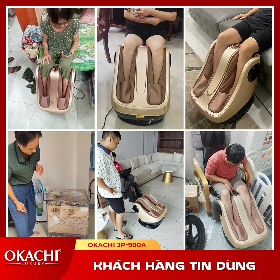 Máy massage chân và bắp chân OKACHI JP-900A (cao cấp)