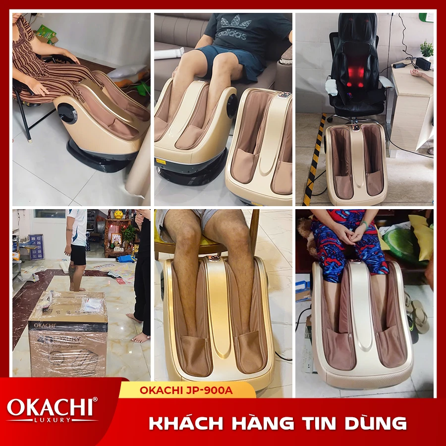Máy massage chân và bắp chân OKACHI JP-900A (cao cấp)
