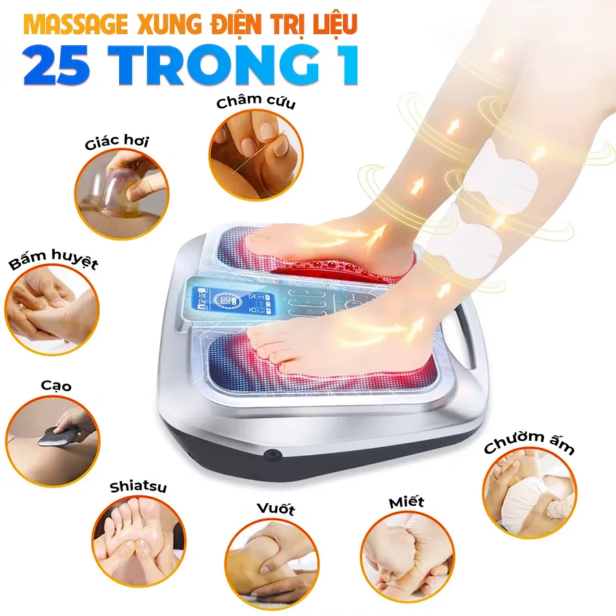 Máy massage chân trị liệu châm cứu bấm huyệt OKACHI JP-950P