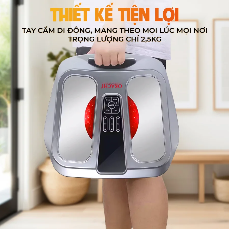Máy massage chân trị liệu châm cứu bấm huyệt OKACHI JP-950P