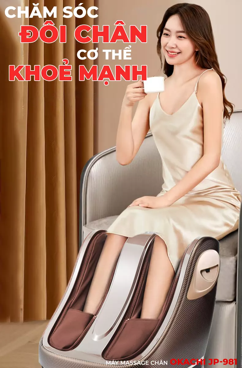 Máy Massage Chân Chuyên Sâu 4D OKACHI JP-981 (Cao cấp)