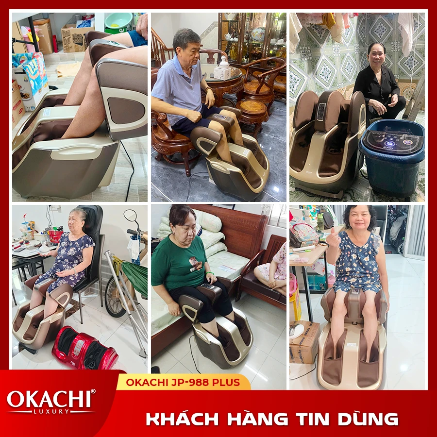 Máy massage chân thông minh 4D OKACHI JP-988 Plus