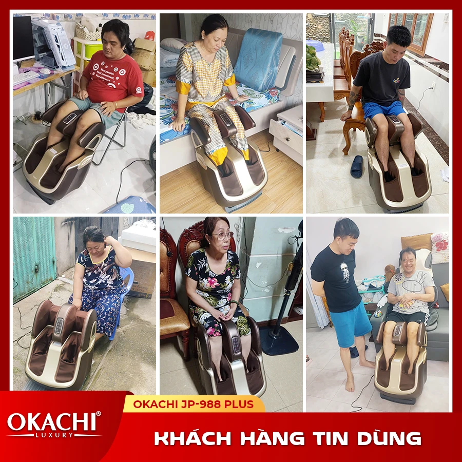 Máy massage chân thông minh 4D OKACHI JP-988 Plus