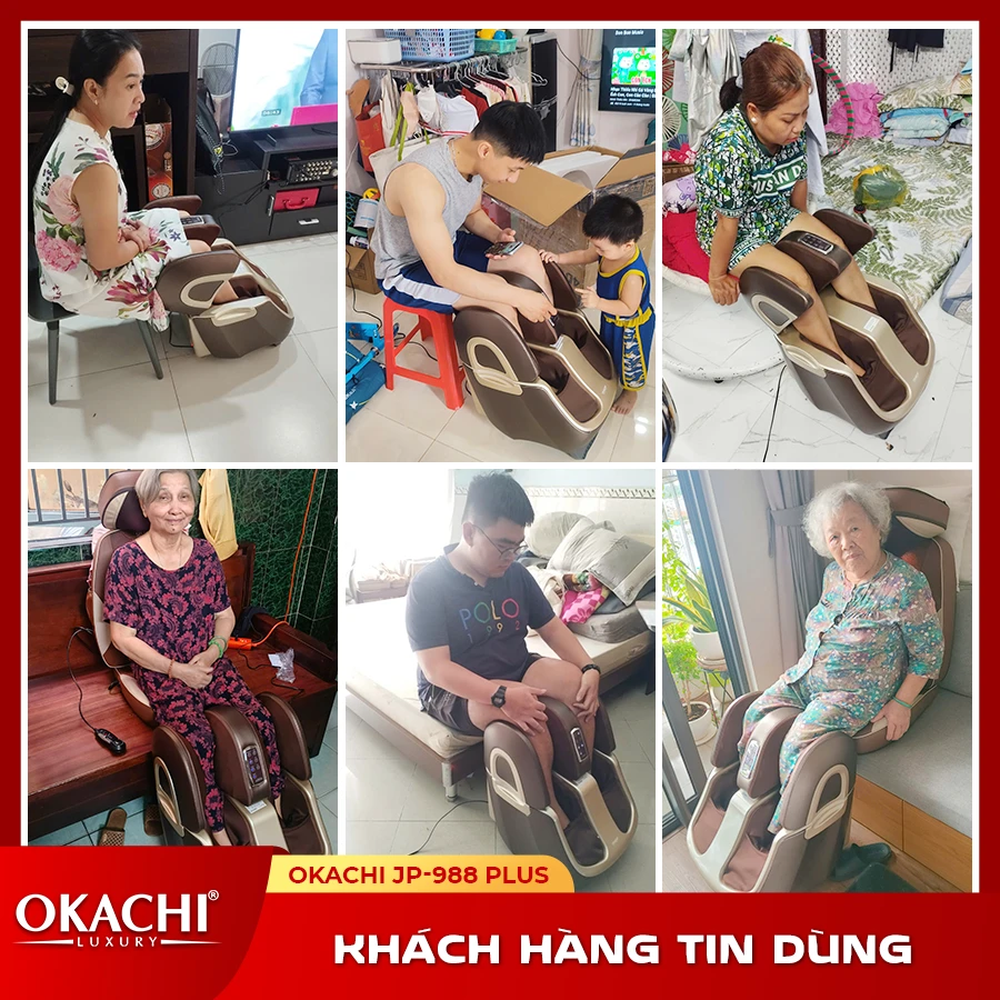 Máy massage chân thông minh 4D OKACHI JP-988 Plus