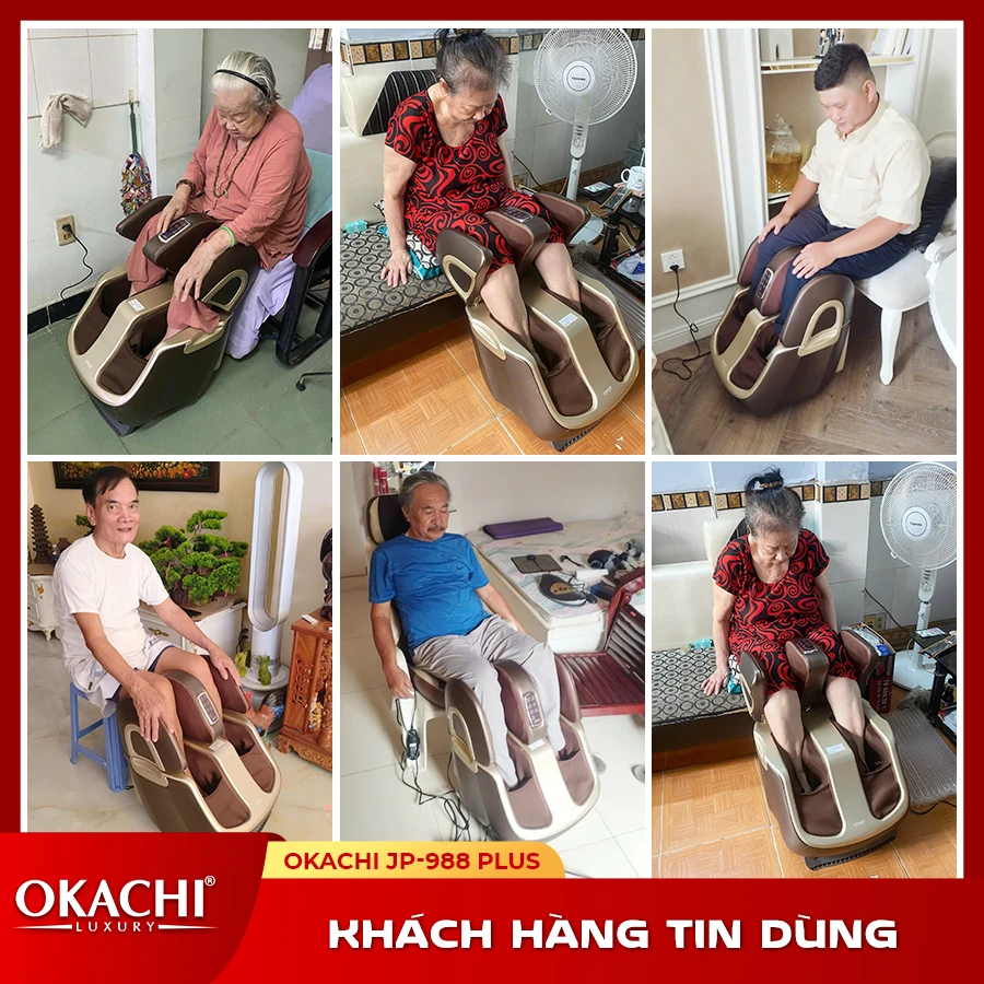 Máy massage chân thông minh 4D OKACHI JP-988 Plus