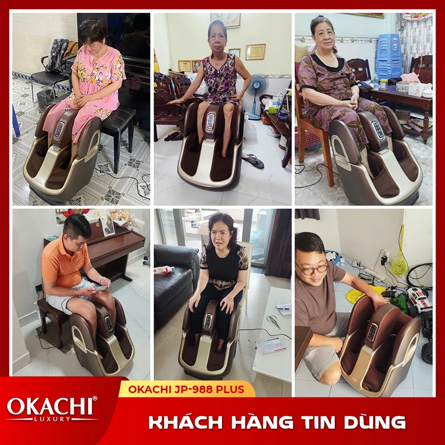 Máy massage chân thông minh 4D OKACHI JP-988 Plus