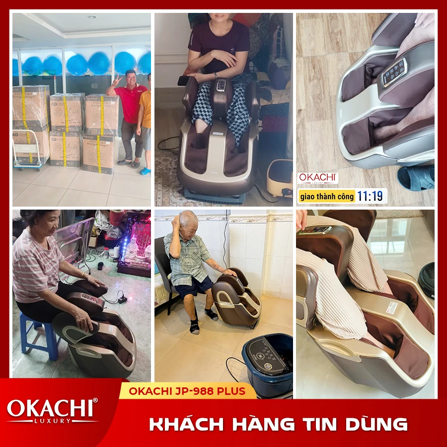 Khách hàng tin dùng máy massage chân OKACHI JP-988 PLUS khtd