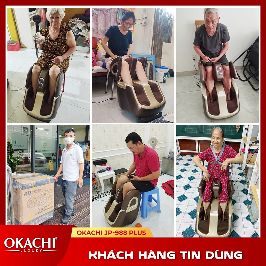 Máy massage chân thông minh 4D OKACHI JP-988 Plus