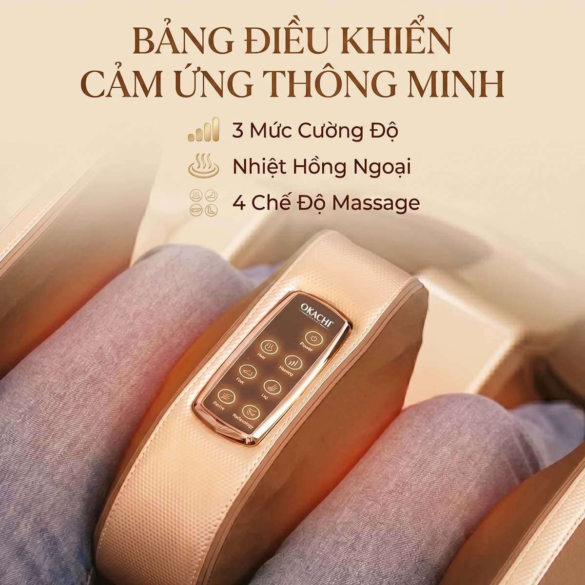 Máy massage chân thông minh 4D OKACHI JP-988 Plus