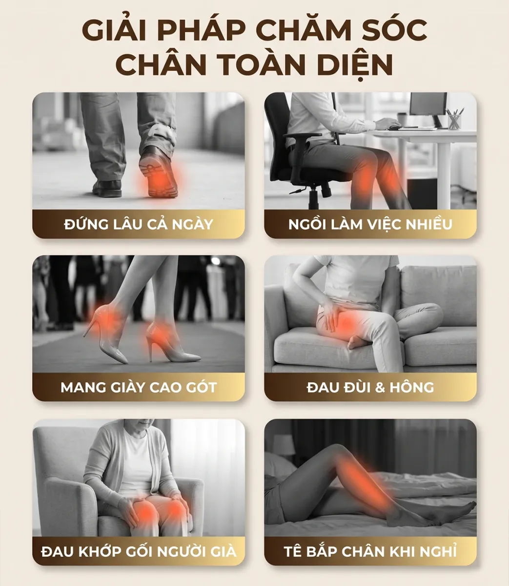 Máy massage chân thông minh 4D OKACHI JP-988 Plus