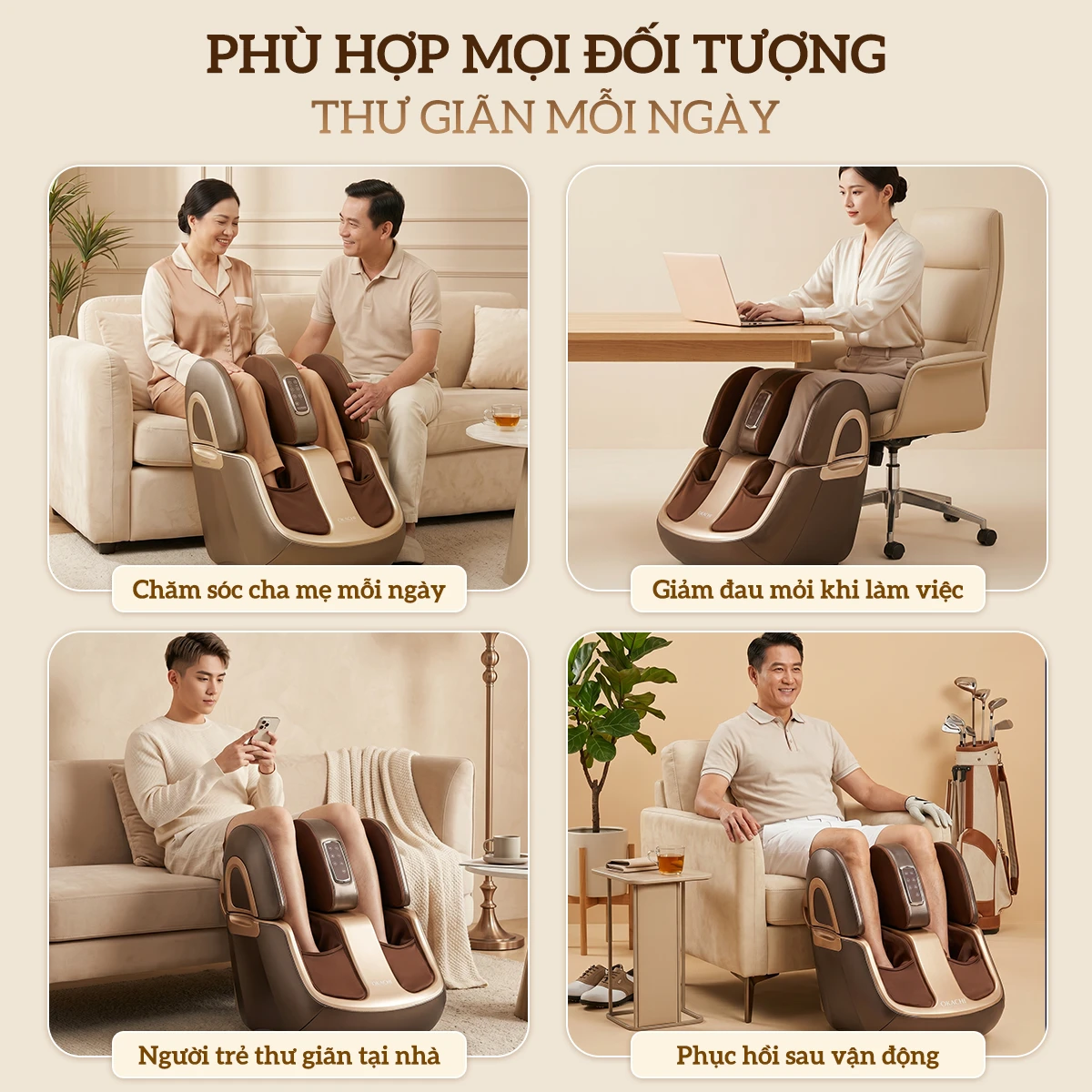 Máy massage chân thông minh 4D OKACHI JP-988 Plus