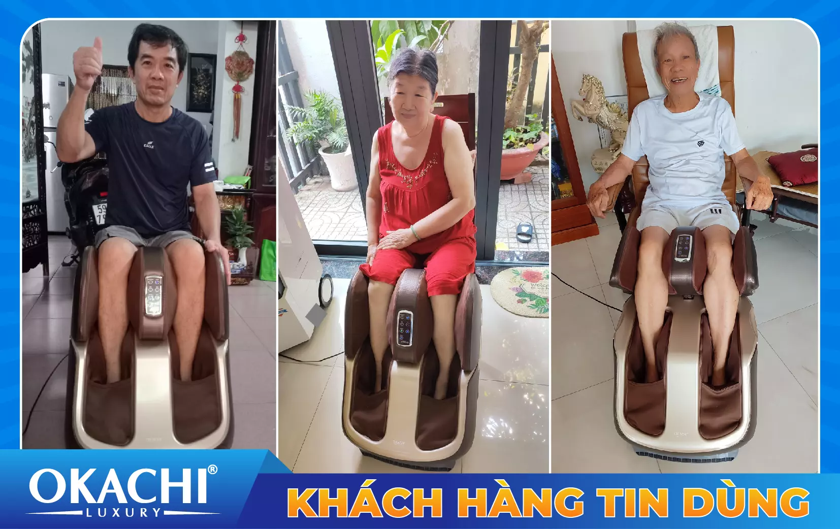 Máy massage chân thông minh 4D OKACHI JP-988 Plus