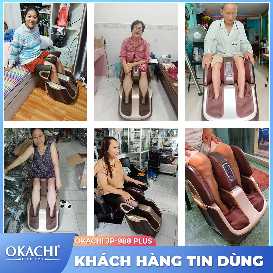 Máy massage chân thông minh 4D OKACHI JP-988 Plus