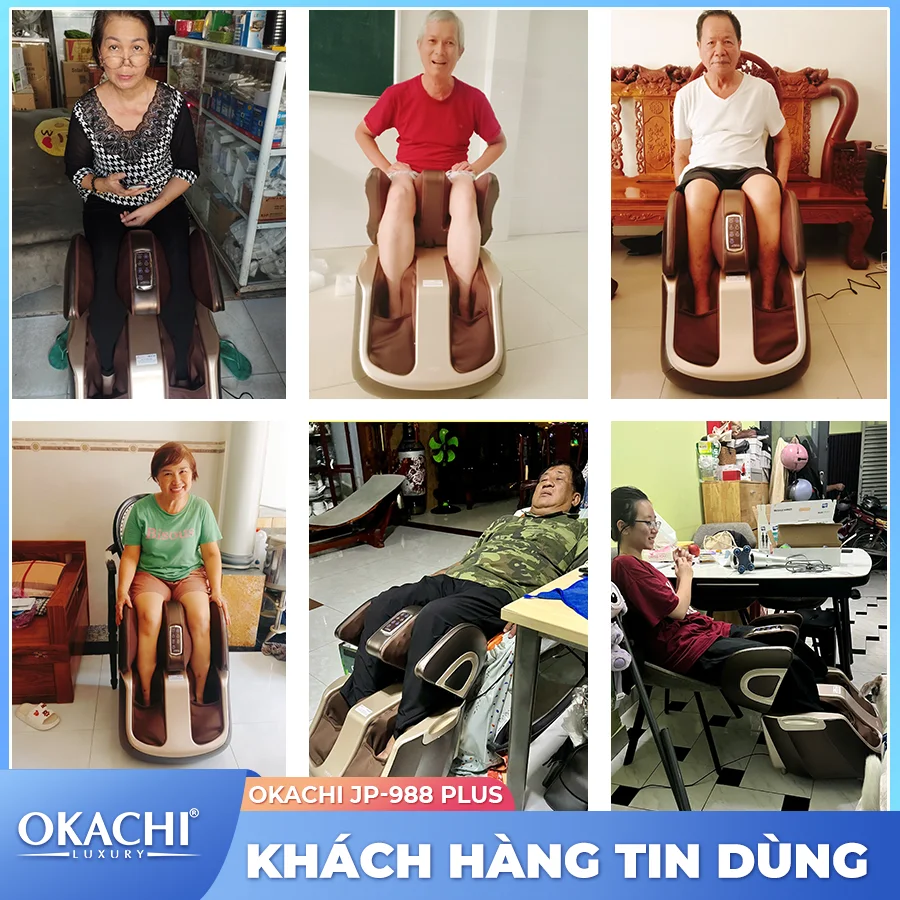 Máy massage chân thông minh 4D OKACHI JP-988 Plus
