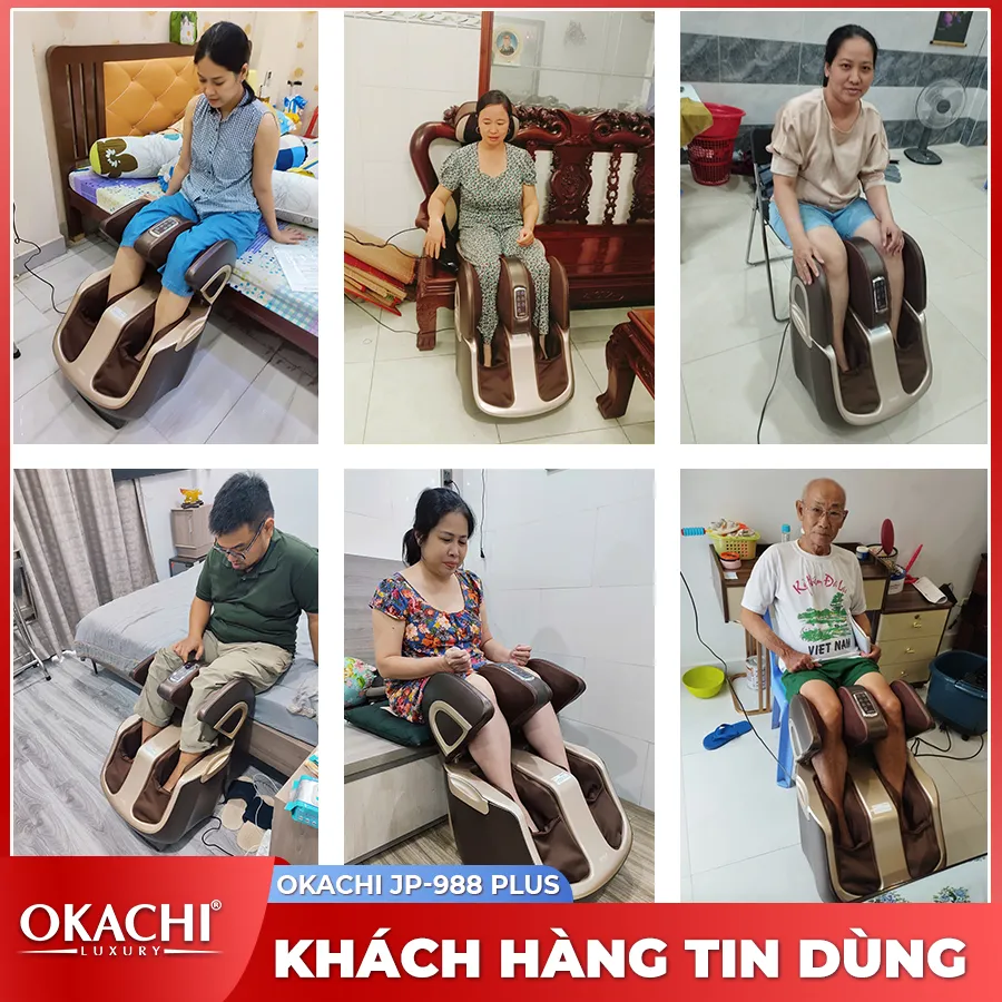 Máy massage chân thông minh 4D OKACHI JP-988 Plus