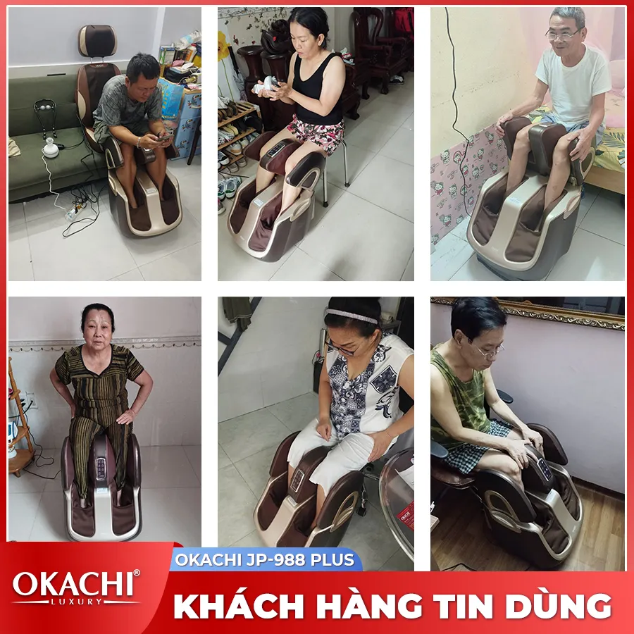 Máy massage chân thông minh 4D OKACHI JP-988 Plus