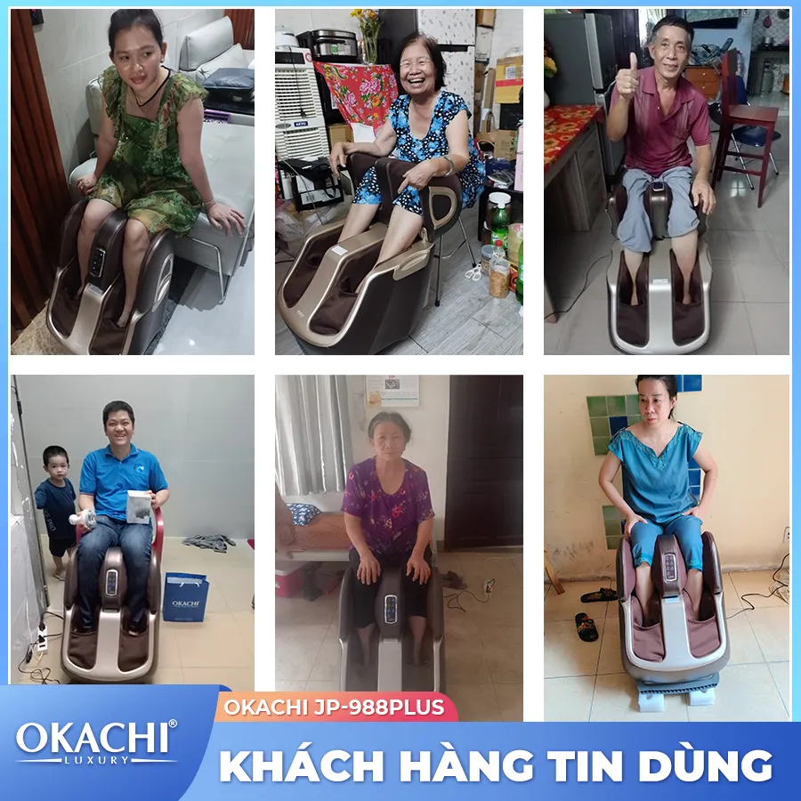 Máy massage chân thông minh 4D OKACHI JP-988 Plus