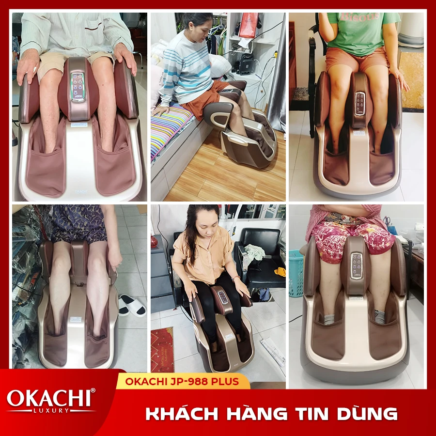 Máy massage chân thông minh 4D OKACHI JP-988 Plus