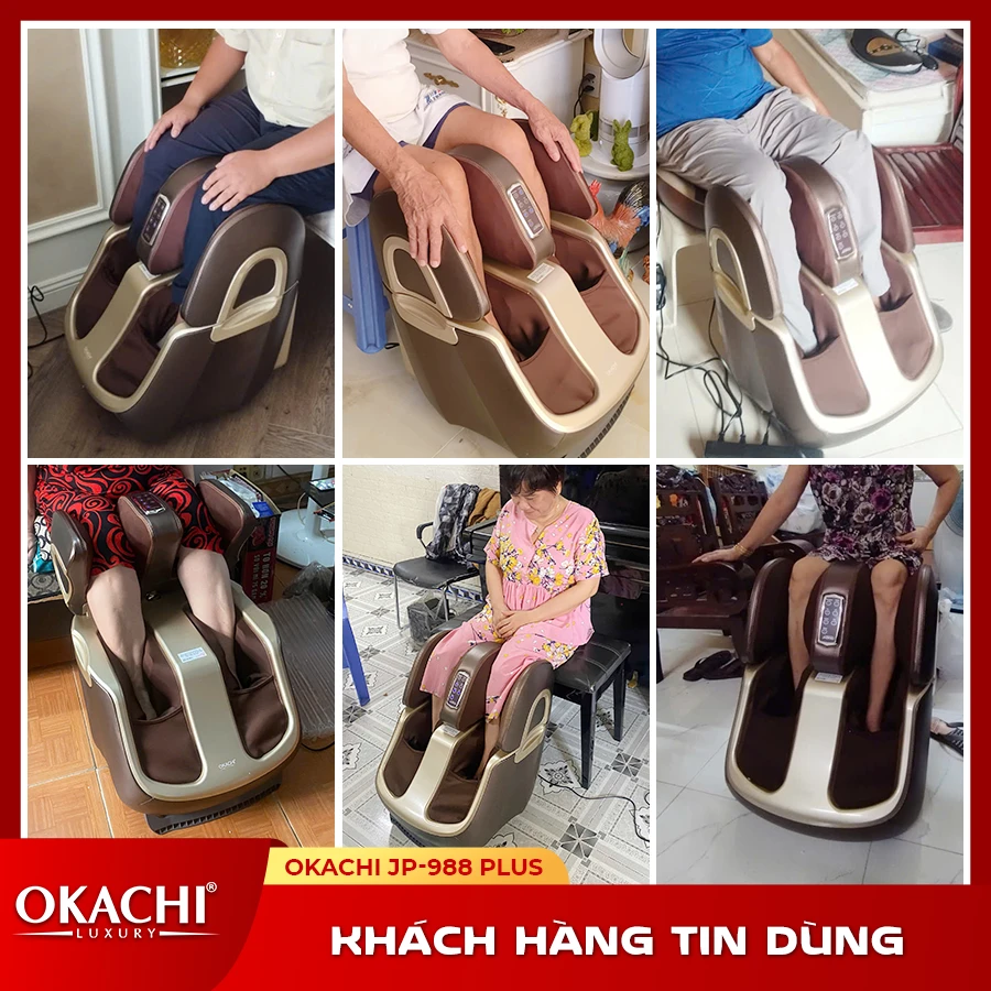 Máy massage chân thông minh 4D OKACHI JP-988 Plus