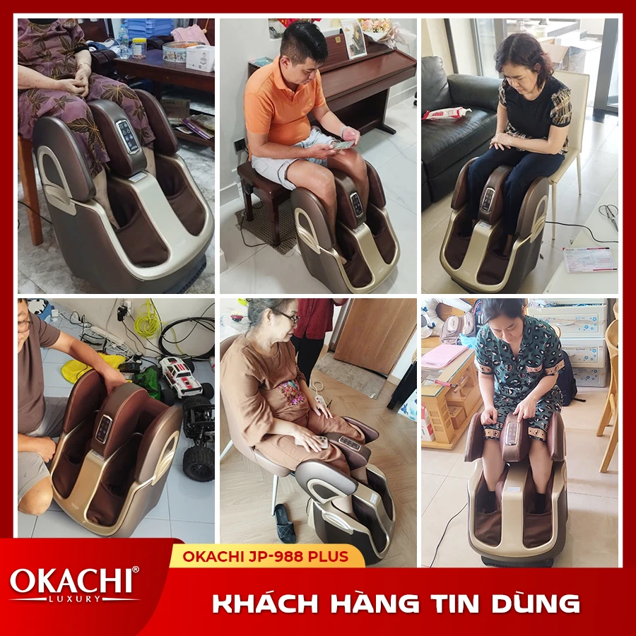 Máy massage chân thông minh 4D OKACHI JP-988 Plus