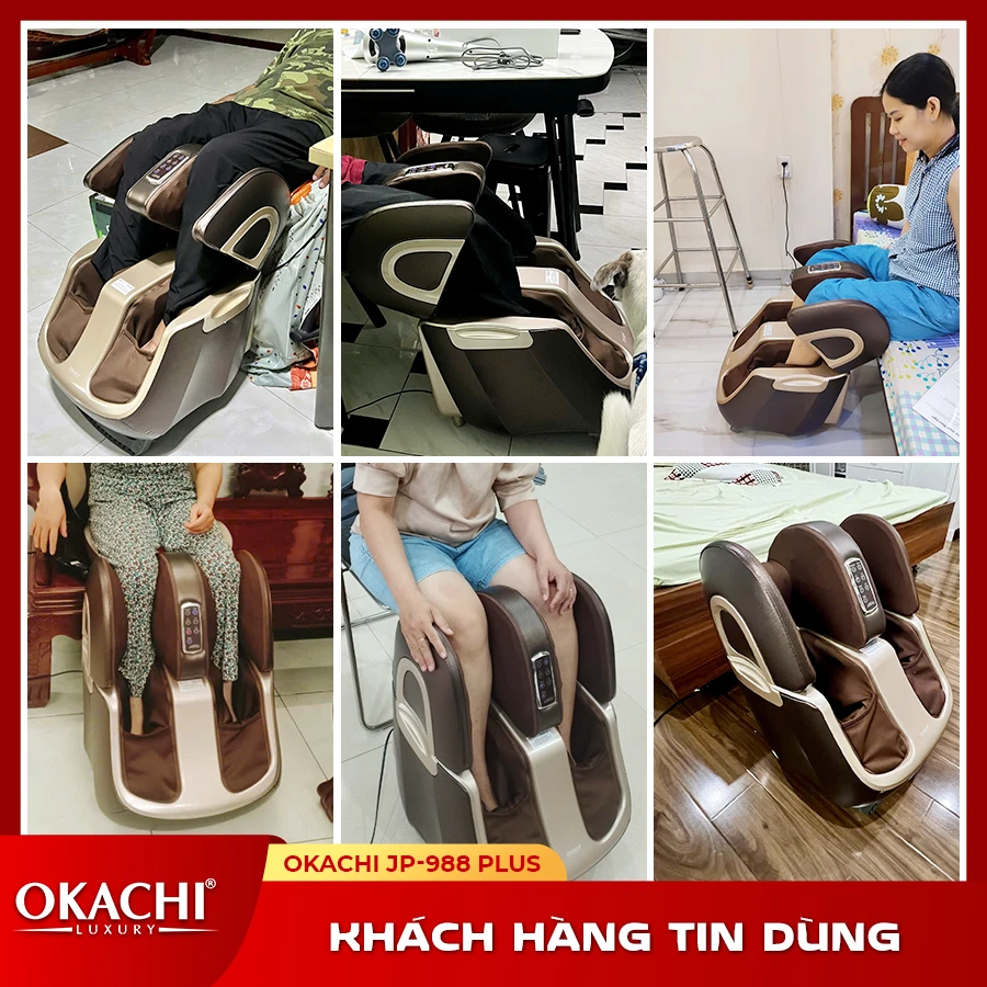 Máy massage chân thông minh 4D OKACHI JP-988 Plus