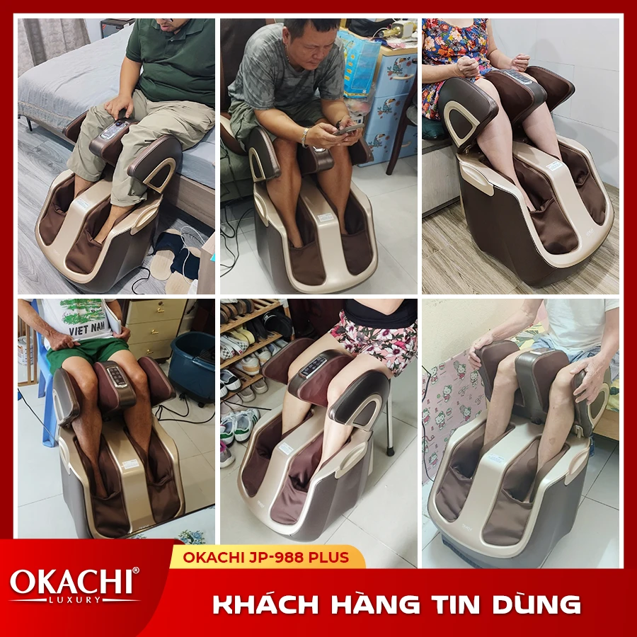 Máy massage chân thông minh 4D OKACHI JP-988 Plus