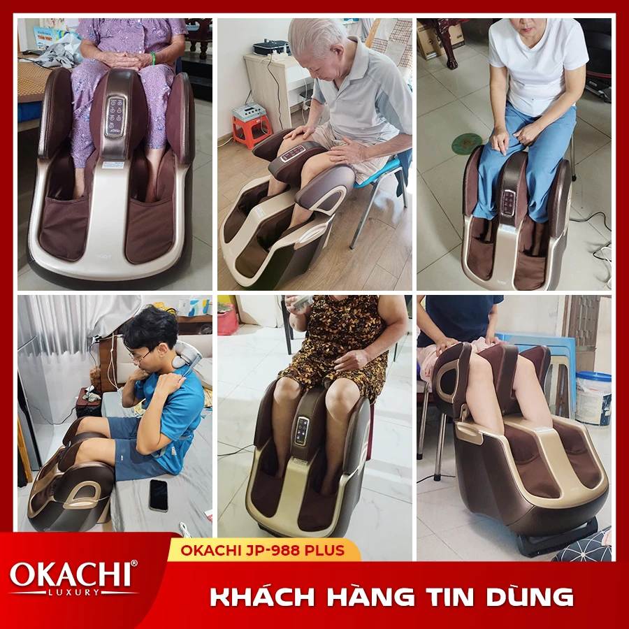 Máy massage chân thông minh 4D OKACHI JP-988 Plus