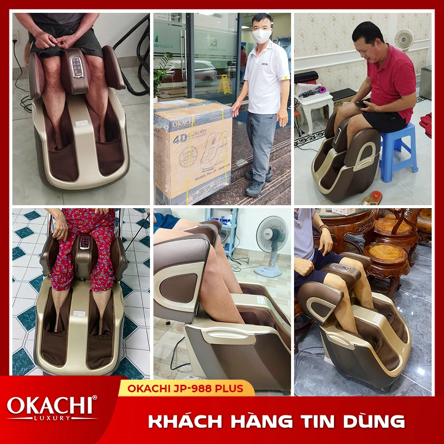 Máy massage chân thông minh 4D OKACHI JP-988 Plus