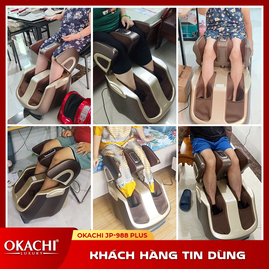 Máy massage chân thông minh 4D OKACHI JP-988 Plus