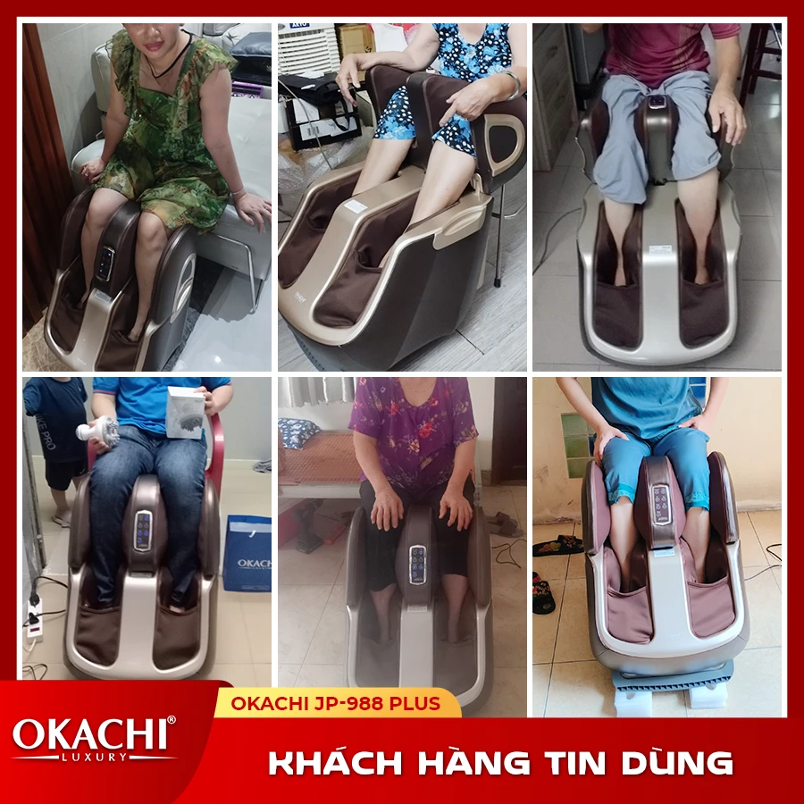 Máy massage chân thông minh 4D OKACHI JP-988 Plus