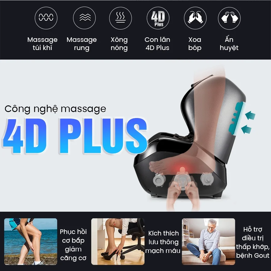 Máy Massage Chân Và Bắp Chân OKACHI JP-986 (Đen)