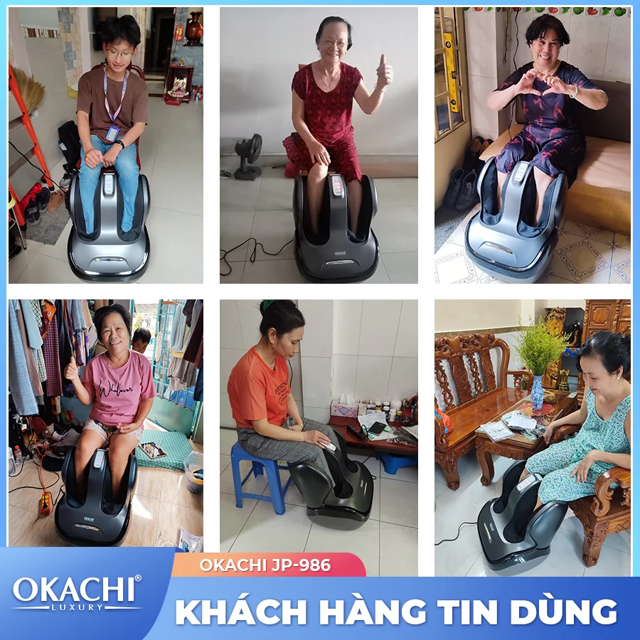 Máy Massage Chân Và Bắp Chân OKACHI JP-986 (Đen)