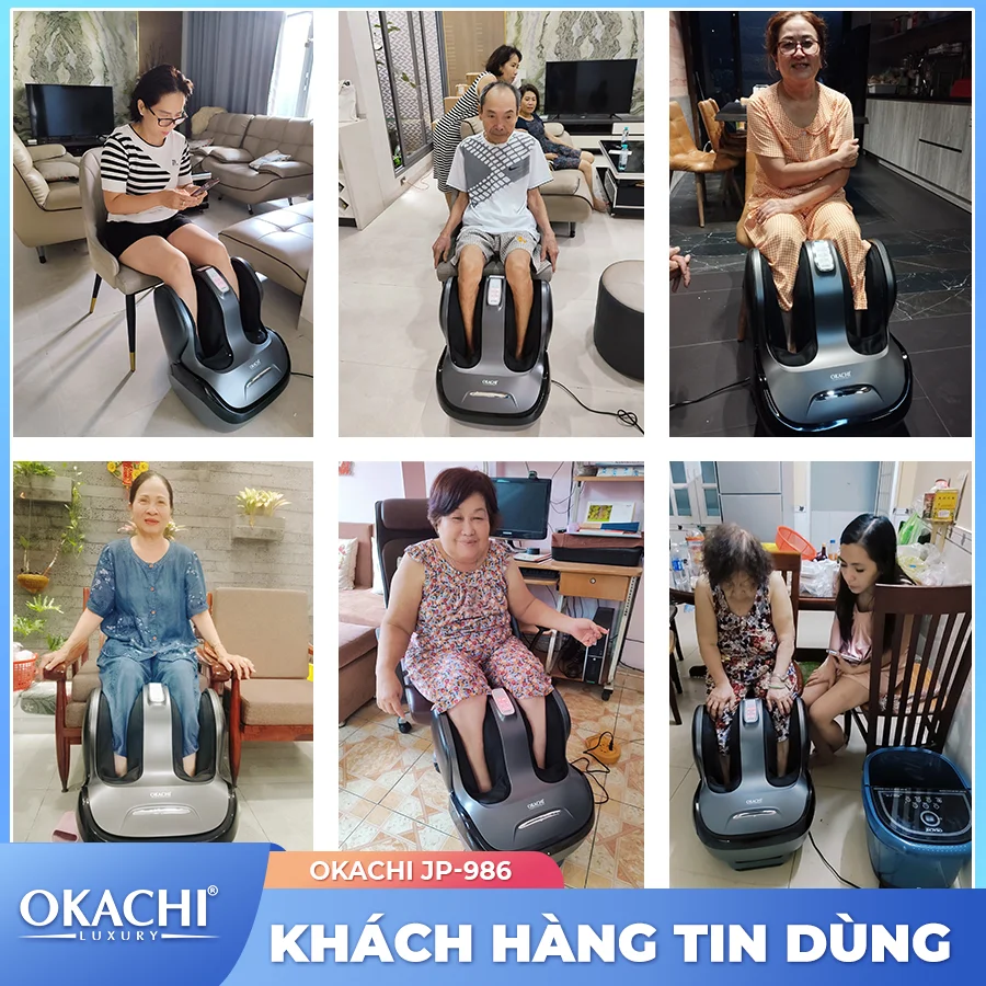 Máy Massage Chân Và Bắp Chân OKACHI JP-986 (Đen)