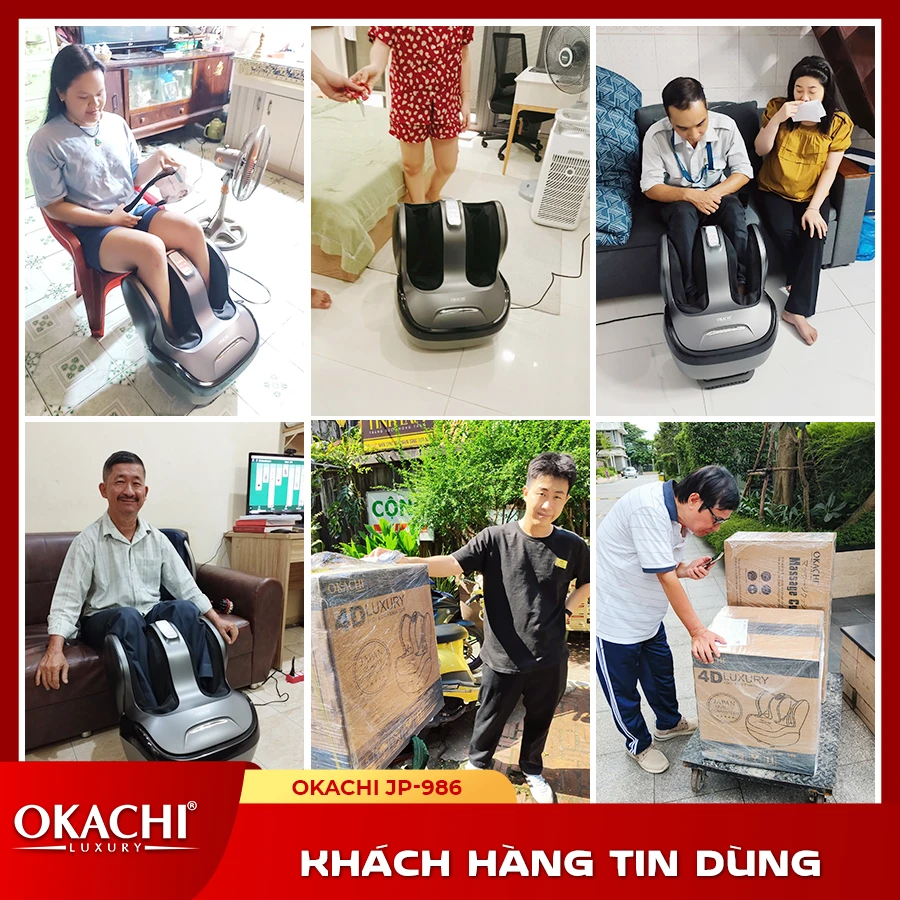 Máy Massage Chân Và Bắp Chân OKACHI JP-986 (Đen)