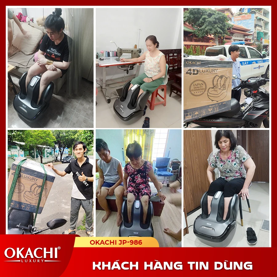 Máy Massage Chân Và Bắp Chân OKACHI JP-986 (Đen)