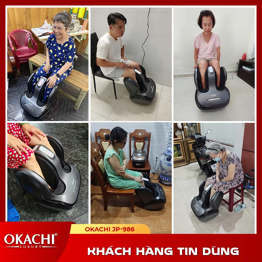 Máy Massage Chân Và Bắp Chân OKACHI JP-986 (Đen)