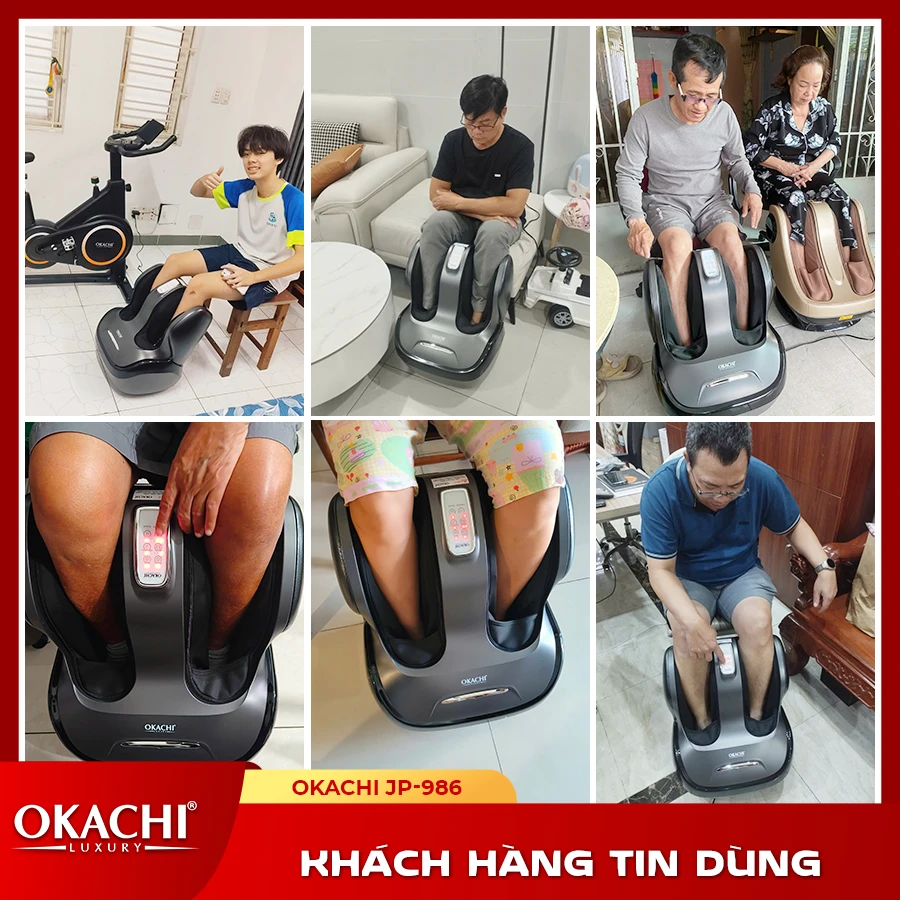 Máy Massage Chân Và Bắp Chân OKACHI JP-986 (Đen)