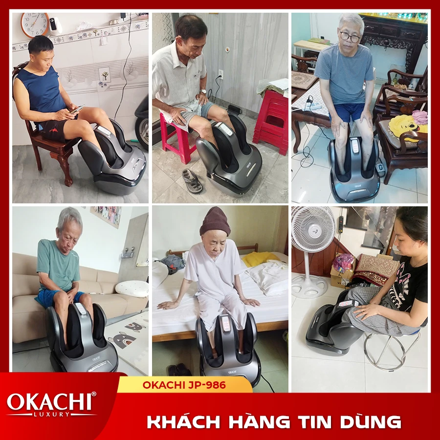 Máy Massage Chân Và Bắp Chân OKACHI JP-986 (Đen)