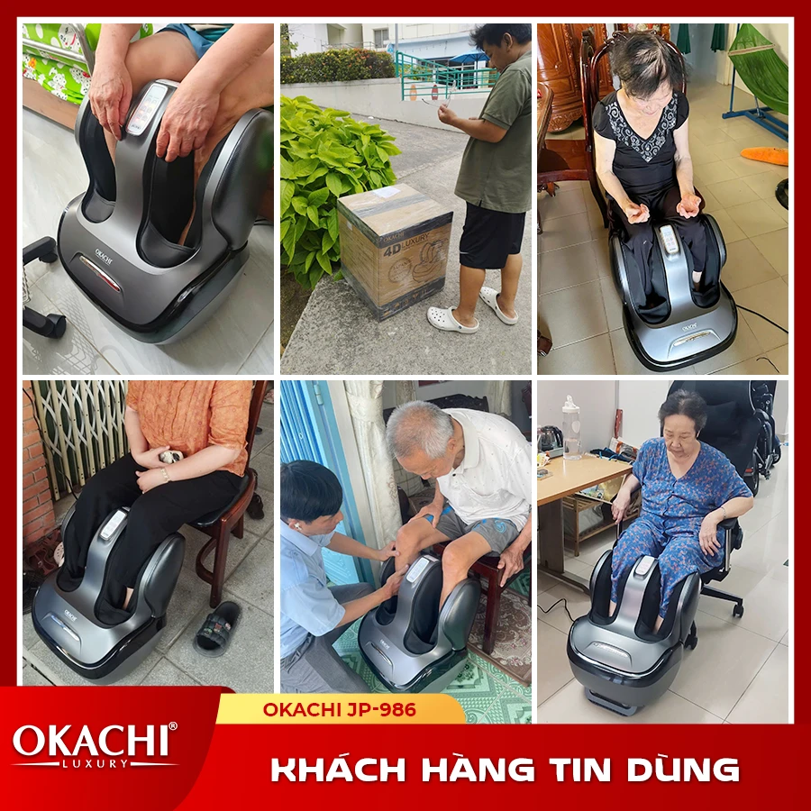 Máy Massage Chân Và Bắp Chân OKACHI JP-986 (Đen) khtd 2
