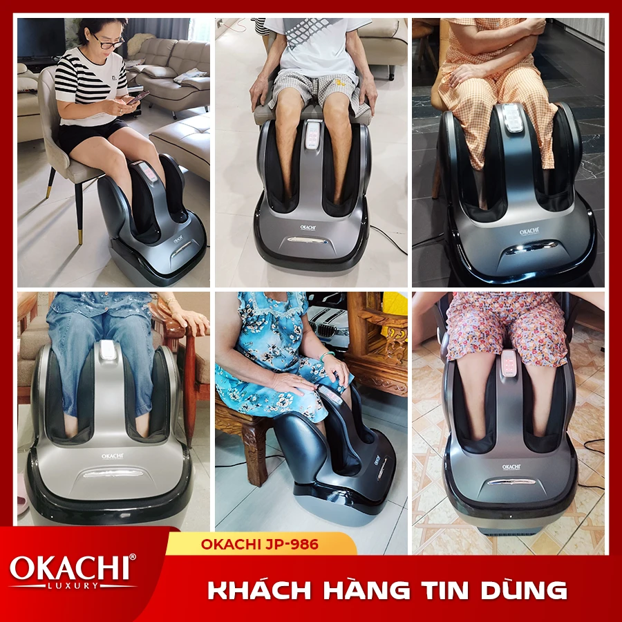 Máy Massage Chân Và Bắp Chân OKACHI JP-986 (Đen)