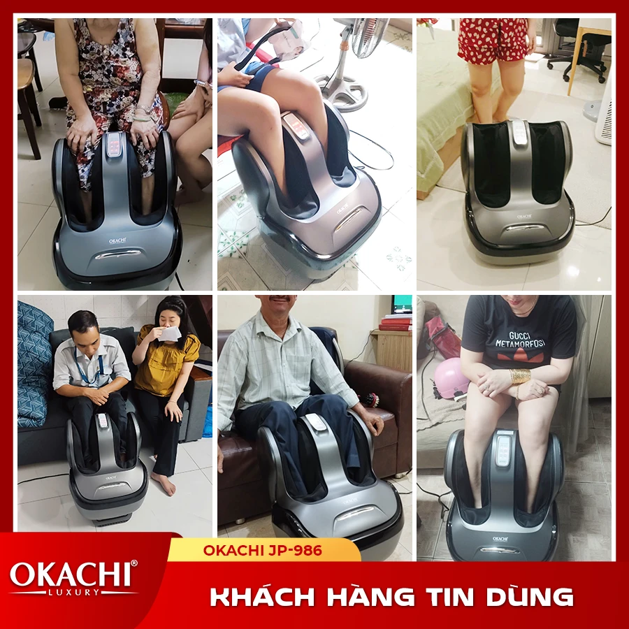 Máy Massage Chân Và Bắp Chân OKACHI JP-986 (Đen)