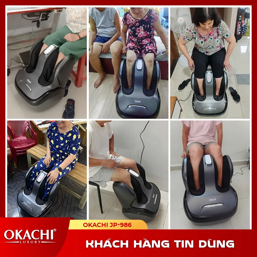 Máy Massage Chân Và Bắp Chân OKACHI JP-986 (Đen)