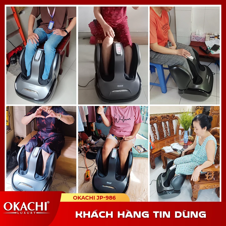 Máy Massage Chân Và Bắp Chân OKACHI JP-986 (Đen)
