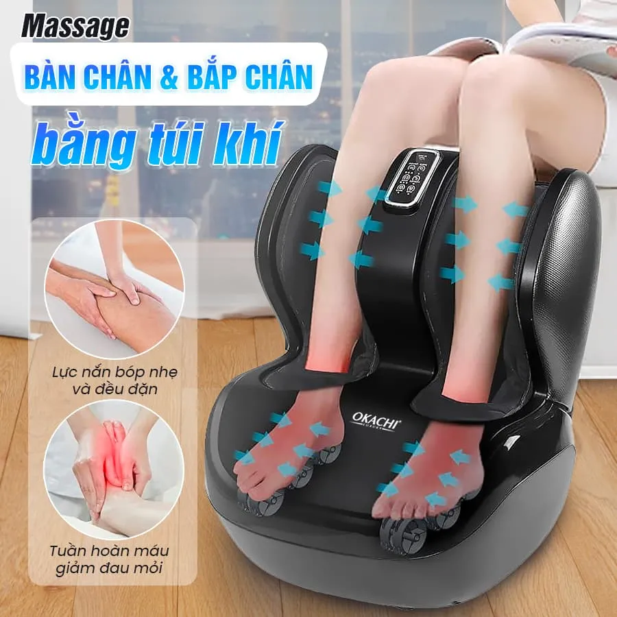 Máy Massage Chân Và Bắp Chân OKACHI JP-986 (Đen)