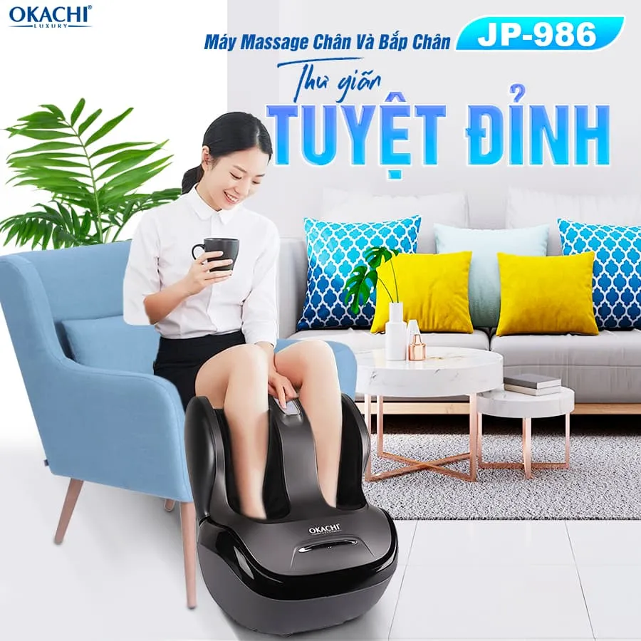 Máy Massage Chân Và Bắp Chân OKACHI JP-986 (Đen)