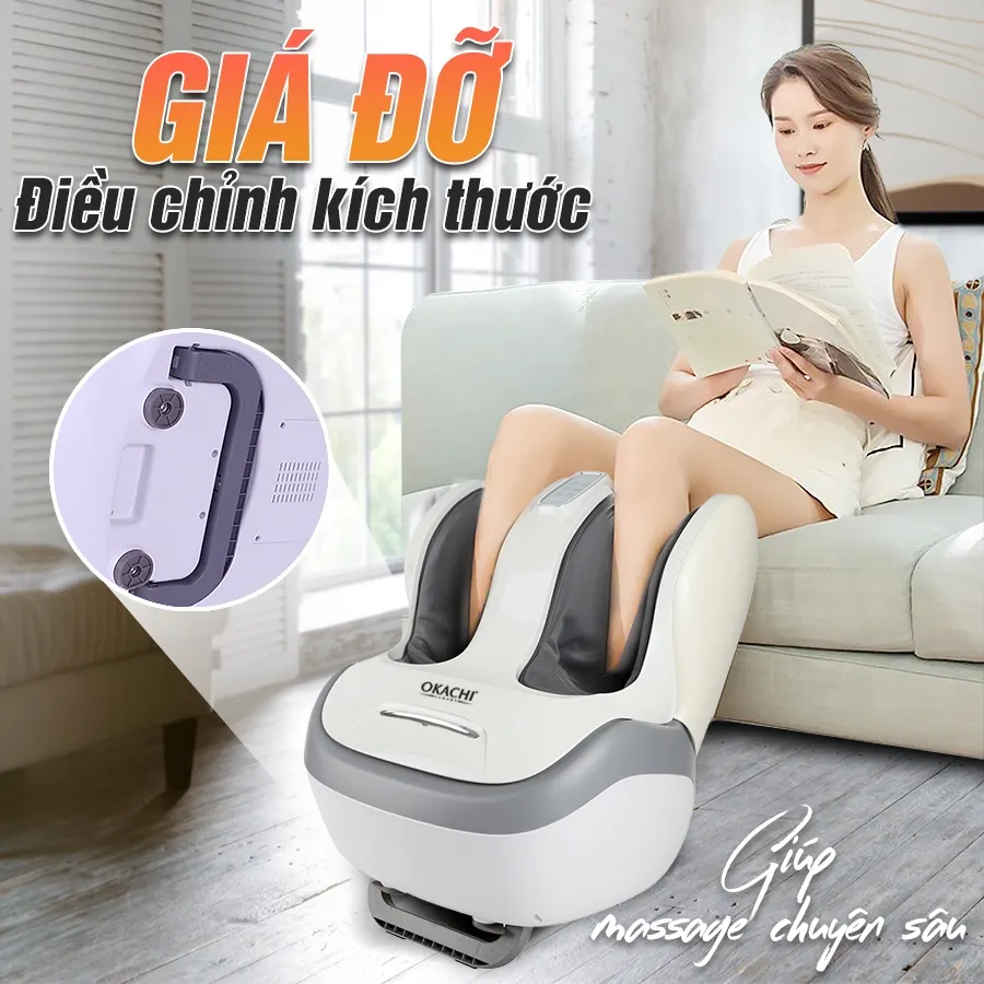 Máy Massage Chân Và Bắp Chân OKACHI JP-986 (Trắng)