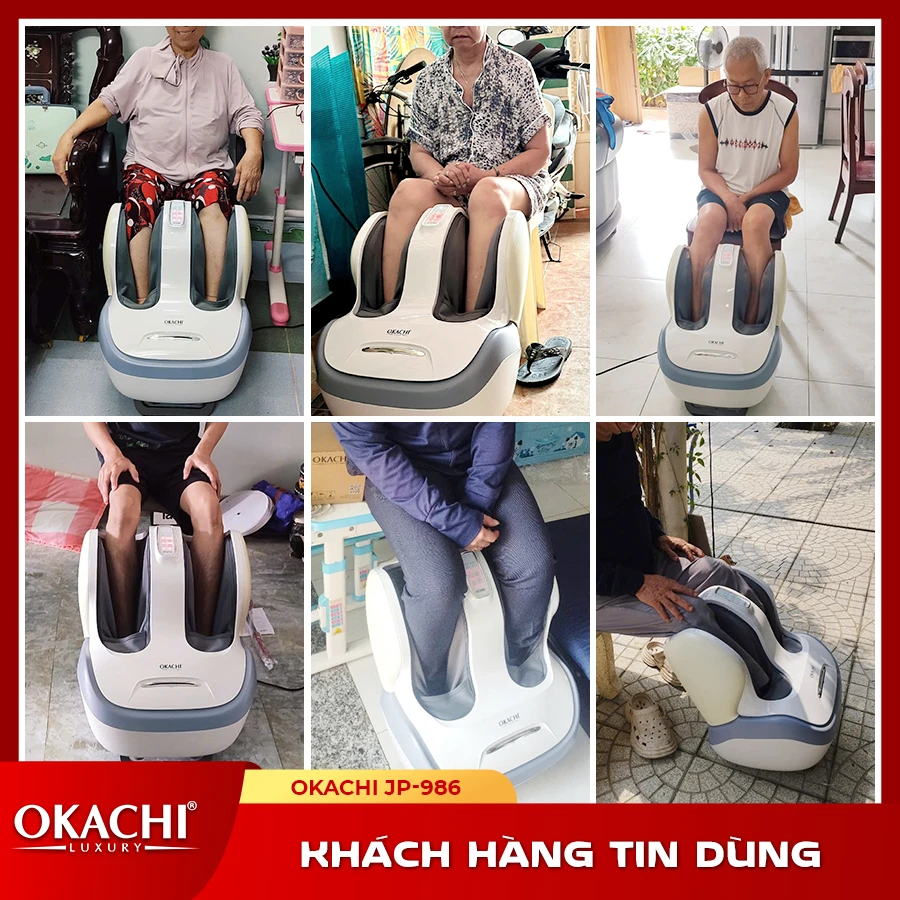 Máy Massage Chân Và Bắp Chân OKACHI JP-986 (Trắng)