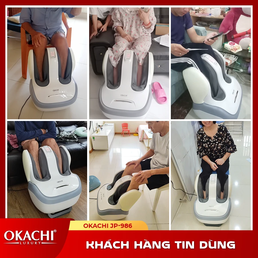 Máy Massage Chân Và Bắp Chân OKACHI JP-986 (Trắng)