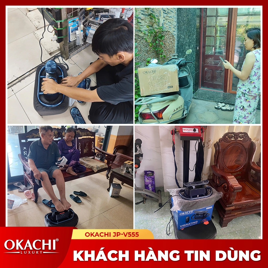 Máy massage rung chân và toàn thân OKACHI JP-V555